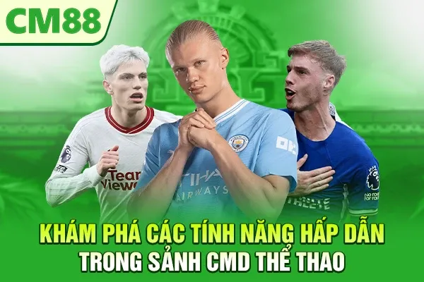 Khám phá các tính năng hấp dẫn trong sảnh CMD thể thao